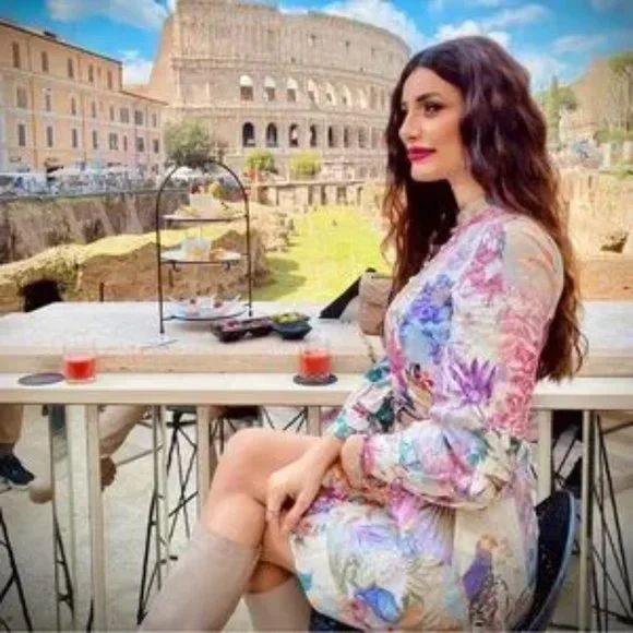 NWT ZARA Linen Floral Print Dress Blogger Favorite - Picture 2 of 16